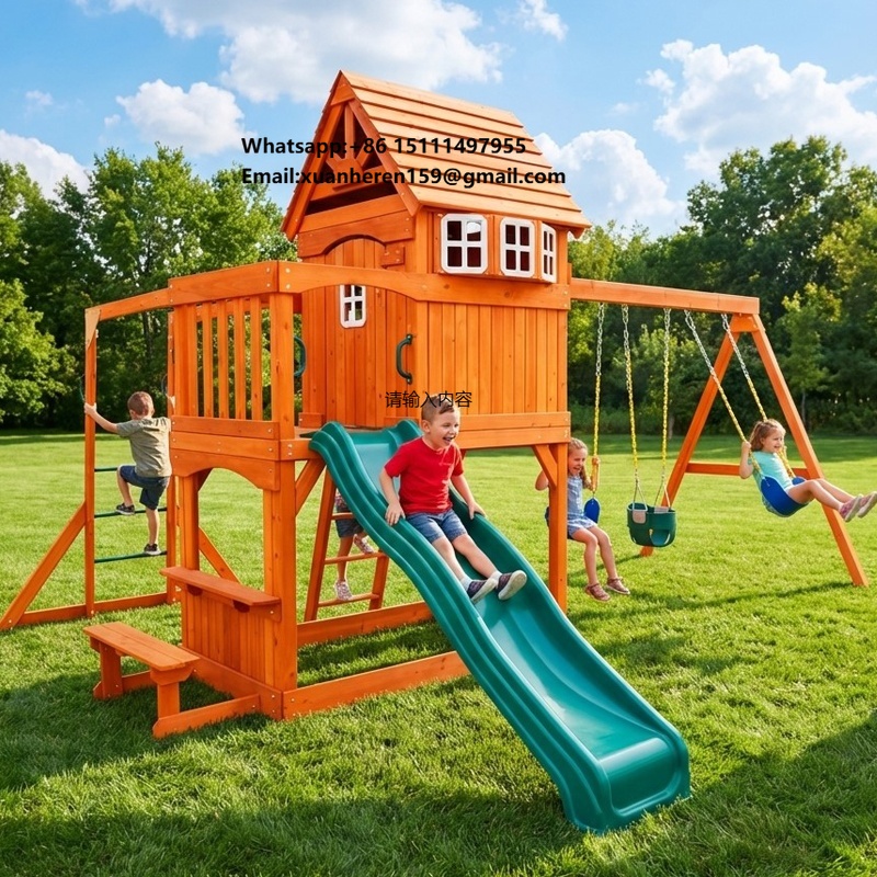 Kids Outdoor Climbing Frame - Großes Outdoor-Spielgerät für Kinder, Spielplatz für
