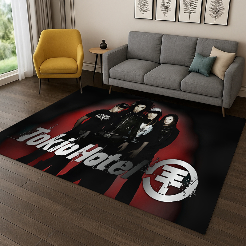 Kids Outdoor Area - Rockband Tokio Hotel, Bill Kaulitz, Teppich