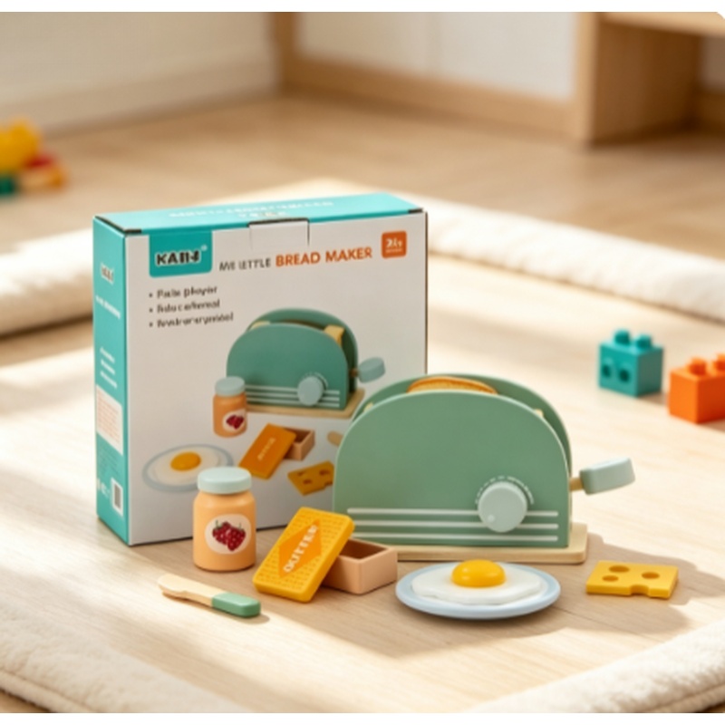 Holz-Simulations-Toaster-Spiel – Kids Outdoor Kitchen Accessories Bewertung und Preis