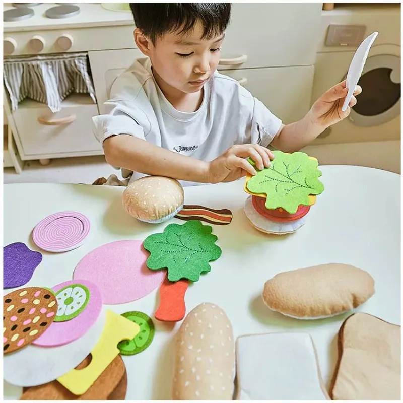 Filz-Burger-Sandwich-Set 28/10 – Kids Outdoor Kitchen Accessories Bewertung und Preis