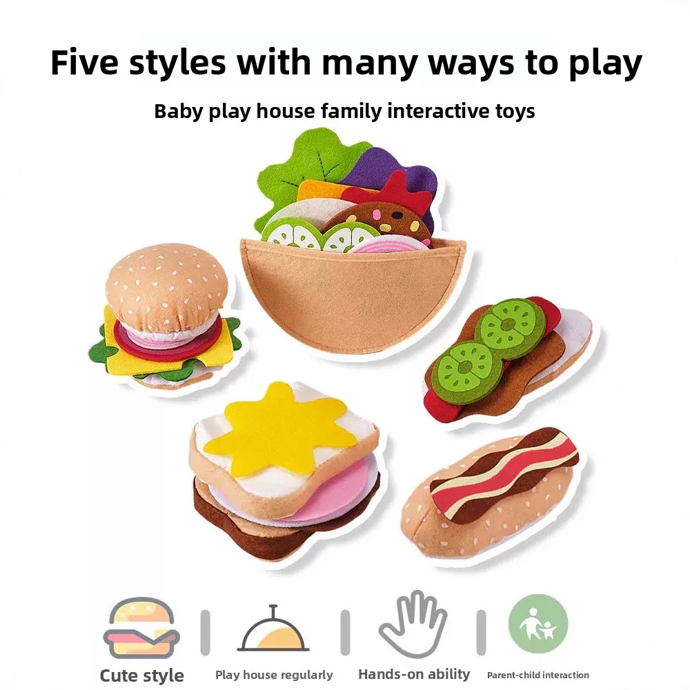 Filz-Burger-Sandwich-Set 28/10 – Kids Outdoor Kitchen Accessories Bewertung und Preis